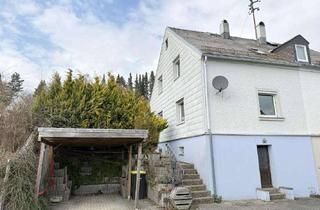 Doppelhaushälfte kaufen in 95233 Helmbrechts, Kleine Doppelhaushälfte mit Carport auf Erbpachtgrundstück