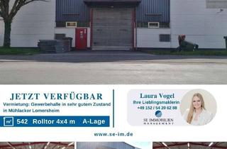 Gewerbeimmobilie mieten in 75417 Mühlacker, Lagerhalle in Mühlacker -Lomersheim zu vermieten!