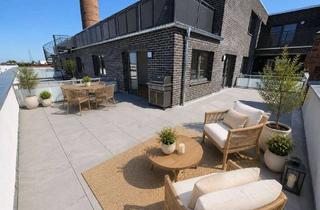Wohnung mieten in Alte Diamant Brauerei, 39124 Neue Neustadt, Exklusive Dachterrassenwohnung im Denkmal – 3 Zimmer, HWR, Fußbodenheizung & Stellplatz inklusive