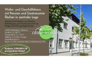 Gewerbeimmobilie kaufen in 84478 Waldkraiburg, Gewerbe mit Pension, Gastronomie und 2 Wohnungen in zentraler Lage - vielseitig nutzbar, prov.frei