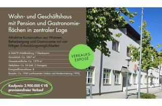 Gewerbeimmobilie kaufen in 84478 Waldkraiburg, Gewerbe mit Pension, Gastronomie und 2 Wohnungen in zentraler Lage – vielseitig nutzbar, prov.frei