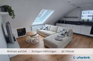 Immobilie mieten in Handwerkstraße, 70565 Möhringen, Möblierte 2-Zimmerwohnung (70 m²) in Stuttgart-Möhringen mit Küche & Waschtrockner und Wla