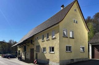 Haus kaufen in 73066 Uhingen, Uhingen / Nassach - Anwesen mit 20.374m² Grundstück, Scheune & Bachlauf - ideal für Pferdehaltung & Selbstversorger