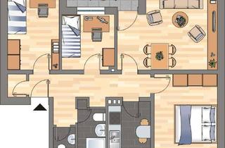 Wohnung mieten in Weidenstraße 21, 26389 Aldenburg, Super Schnitt!! 4-Zimmer-Wohnung in Wilhelmshaven Wiesenhof