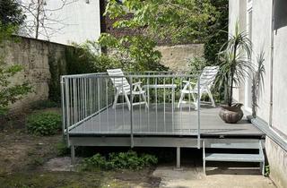 Lofts mieten in Wörthstr. 12, 40474 Golzheim, Gartenappartement mit Terrasse, Schlafloft (Decke 3.40m) klimatisiert, Wärmepumpe, neue Einbauküche