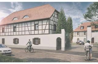Wohnung kaufen in 04349 Plaußig-Portitz, Großzügige 4-Raum-Maisonettewohnung mit Terrasse im denkmalgeschützten Fachwerkhaus