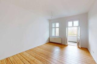 Wohnung mieten in Straße Der Pariser Kommune 31, 10243 Friedrichshain, Renovierte 2-Zimmer-Altbauwohnung mit BALKON, modernem Duschbad und hochwertiger EBK