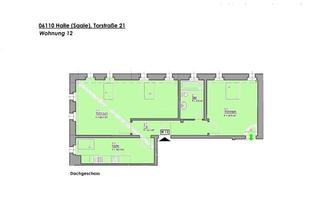 Wohnung mieten in Torstrasse 21, 06110 Halle, zentrumsnahe WG-geeignete Zweizimmerwohnung