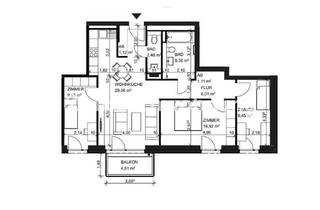 Tauschwohnungen in Armenische Straße 8a, 13349 Wedding, Tauschwohnung: Schöne 4-Zi in Wedding(Neu/Gesobau) Gegen kleine Wo. 2-3 Zi.