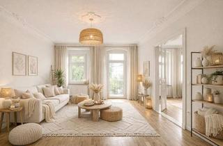 Wohnung kaufen in Seegefelder Straße 57, 13583 Spandau, Traumhafte Altbauwohnung mit Balkon im TOP ZUSTAND! Aufzug vorhanden, bezugsfrei!