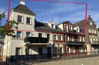 Wohnung mieten in 46395 Bocholt, Exklusive Attikawohnung 112 qm mit Kamin, EBK, Aufzug, Dachterrasse, TG-Wallbox, Top Lage Bocholt