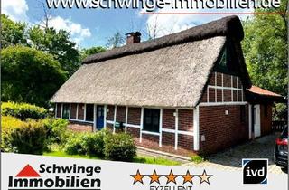 Haus kaufen in 21737 Wischhafen, „Lüttjet Reet-Huus to verkoopen“ im Kehdinger Land bei Wischhafen / Elbe.