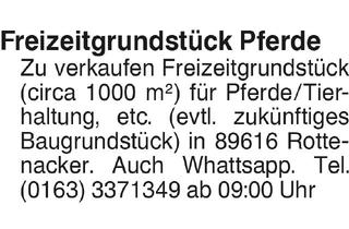 Grundstück zu kaufen in 89616 Rottenacker, Grundstücke, Alb-Donau-Kreis