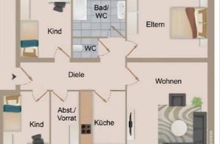 Wohnung kaufen in 57250 Netphen, Netphen - Eigentumswohnung 4,5 Zimmer in Dreistiefenbach