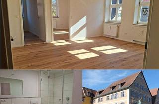 Wohnung kaufen in 91550 Dinkelsbühl, Hochwertig sanierte, lichtdurchflutete 3-Zimmer-Altstadtwohnung mit Aufzug, Balkon und Garage