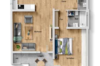 Wohnung kaufen in 40667 Meerbusch, **Langjährig vermietete 2-Zimmer-Wohnung mit Entwicklungspotenzial**