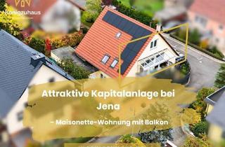 Anlageobjekt in 07751 Zöllnitz, Kapitalanlage nahe Jena – Maisonette-Wohnung mit Balkon und guter Vermietbarkeit