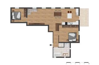 Wohnung mieten in Kirchstraße 7-9, 71717 Beilstein, Stilvoll wohnen im kernsanierten Schulhaus – 3-Zimmer-Wohnung mit großem Balkon in Billensbach