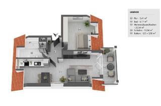 Wohnung mieten in Siedlungsstraße 30, 87600 Kaufbeuren, Gepflegte 2-Zimmer Dachgeschosswohnung in Kaufbeuren (Hirschzell))