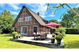 Reihenhaus kaufen in 21385 Amelinghausen, -PROVISIONSFREI- Endreihenhaus im modernen, klassischen Landhausstil. Wohnen unter Reet.