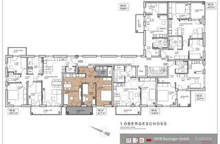 Anlageobjekt in Schützenstraße 15, 85521 Ottobrunn, Kapitalanleger: 3-Zimmer, mit großem Westbalkon, 1. OG, Nr. 7