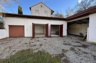 Grundstück zu kaufen in 86863 Langenneufnach, Bauplatz in 2ter Reihe mit Hallen und Garagen