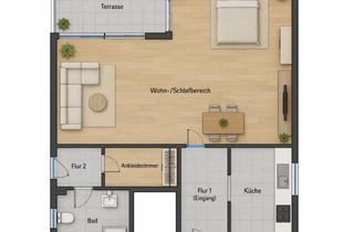 Immobilie mieten in 51503 Rösrath, Attraktive 1 Zimmer Wohnung mit Terrasse in ruhiger Lage von Rösrath