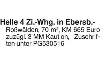 Wohnung mieten in 73061 Ebersbach, Hell 4 Zi.-Whg. in Ebersbach-Roßwälden