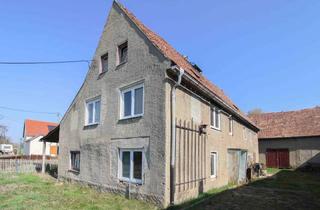 Haus kaufen in 01561 Priestewitz, Großes Grundstück mit Scheune – ideale Neubau- oder Sanierungschance
