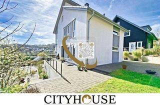 Einfamilienhaus kaufen in 51491 Overath, CITYHOUSE: TOP modernes, großes Energiesparhaus, KFW 55 mit Solaranlage, EBK, Kamin, Garten, Garage