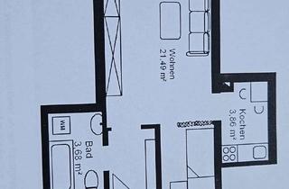 Wohnung mieten in Hohe Warte, 91080 Spardorf, Helle 1-Zimmer-Wohnung mit Balkon in Spardorf (Grenze Erlangen) – Nachmieter ab 01.06 gesucht