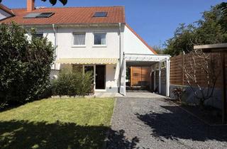 Haus kaufen in 65239 Hochheim, Familienfreundliches Reihenendhaus am Main - mit vielen Extras: 48m² Keller, Garten, Carport & Sauna