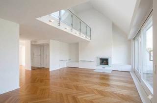 Wohnung kaufen in 40239 Düsseldorf, Exklusive 2 Etagen-Galeriewohnung, XL-Terrasse, Tiefgarage & Parkblick im Zooviertel 194 qm.