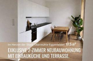 Wohnung mieten in 84307 Eggenfelden, Exklusive 2-Zimmer Neubauwohnung mit Einbauküche und Terrasse, ca. 68m2
