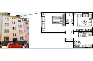 Wohnung mieten in Haubahn 12, 42119 Elberfeld, Renovierte, WG-taugliche 2-Zimmer-Wohnung mit EBK in Wuppertal.