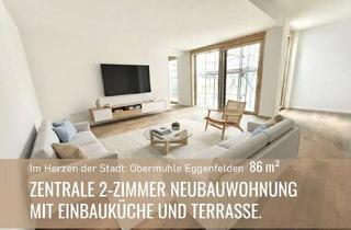 Wohnung mieten in 84307 Eggenfelden, Exklusive 2-Zimmer Neubauwohnung mit Einbauküche und Terrasse, 86m2