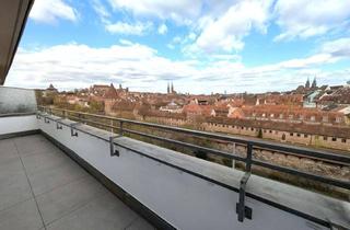 Wohnung kaufen in 90429 Nürnberg, 3-Zimmer DG-Wohnung mit traumhaften Ausblick über die Nbg. Altstadt, Prov.frei
