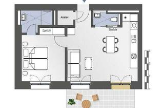 Wohnung mieten in Weilburger Str., 65549 Limburg, Urban leben im Grünen: 2‑Zimmer‑Wohnung mit Balkon und Parkblick