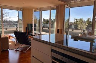 Penthouse mieten in Frauendreißigerstraße, 81735 München, Exklusive teilmöblierte 2 Zimmer 90m² Penthouse Wohnung mit 36m² Dachterrasse 2 Bäder