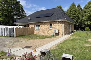 Haus kaufen in 21763 Neuenkirchen, Barrierefreier neuer Bungalow in Nordsee-Nähe mit Luft-Wasser-Wärmepumpe EEK: A + Pool