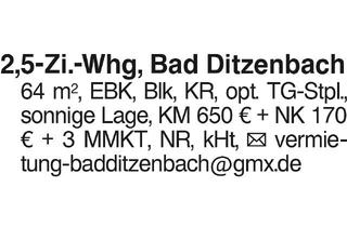 Wohnung mieten in 73342 Bad Ditzenbach, 2,5-Zi.-Whg, Bad Ditzenbach