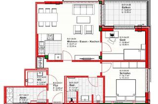 Wohnung mieten in 49681 Garrel, Topmoderne Oberwohnung mit Balkon im Zentrum von Garrel!