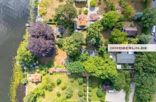 Grundstück zu kaufen in 14542 Werder, IMMOBERLIN.DE - Eindrucksvolles ca. 4.367 m2 großes Wassergrundstück mit Häusern & Lauben in Werder