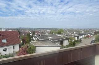 Wohnung kaufen in 73240 Wendlingen, Wendlingen am Neckar - Lichtdurchflutete Dachwohnung mit Panorama-Aussicht in ruhiger Lage