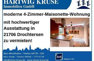 Wohnung mieten in 21706 Drochtersen, moderne Maisonette-Wohnung mit hochwertiger Ausstattung