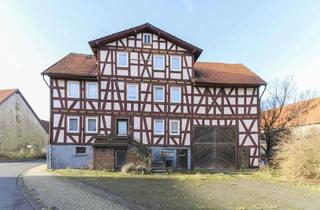 Haus kaufen in 36325 Feldatal, Charmantes Fachwerkhaus inkl. Scheune mit eigenem Garten im Zentrum von Windhausen
