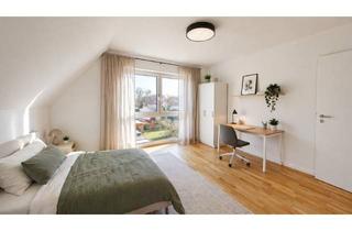 Immobilie mieten in Pfarrer-Seanner-Str.. 40a, 85748 Garching, Neubau!! Vollmöbliertes WG-Zimmer nahe dem Ortszentrum Garchings!!