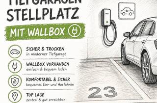 Garagen mieten in Maria-Ward-Straße 24a, 96047 Bamberg, Tiefgaragenstellplatz mit Wallbox in Innenstadtnähe zu vermieten
