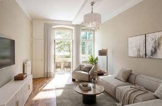 Wohnung kaufen in 04105 Leipzig, Leipzig - Elegante Altbauwohnung im Waldstraßenviertel - Erstbezug nach Sanierung - Provisionsfrei