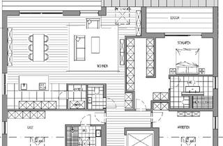 Wohnung kaufen in 63500 Seligenstadt, Seligenstadt - Exklusive Dachgeschosswohnung in direkter Mainlage mit Terrasse und Loggia